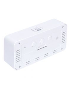 Reloj digital LED blanco
