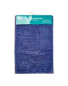 Alfombra azul para baño