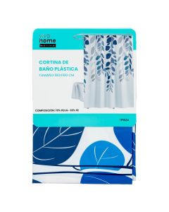 Cortina baño azul PEVA