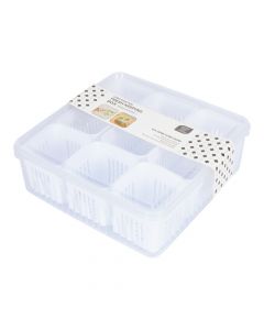 Organizador plástico 6 compartimentos