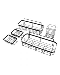 Organizador metálico baño