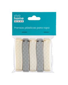 Set 5 pinzas bolso PP