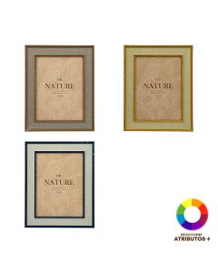 Portarretrato borde madera 6x8