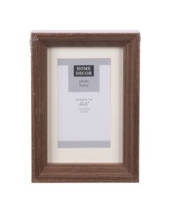 Portarretrato madera marrón 4x6