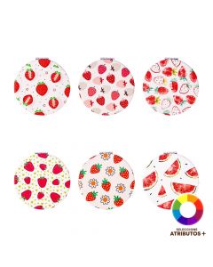 Espejo compacto diseño frutas
