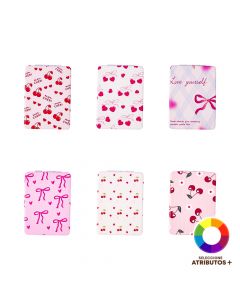 Espejo compacto estampado plástico