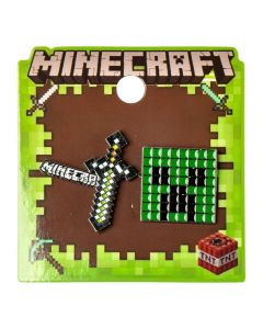 Pines metálicos Minecraft surtido