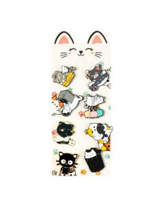 Pines metálicos gatos surtido