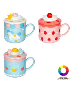 Jarra porcelana con tapa