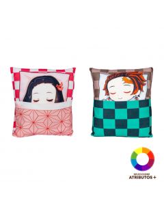 Almohadón Nezuko multicolor