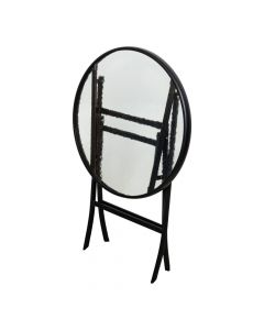 Mesa redonda metal y vidrio