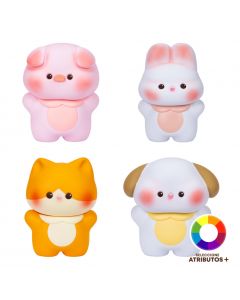 Alcancía figura animal plástica