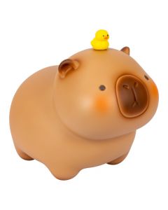 Alcancía figura capibara plástica