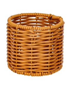 Canasta mini textura marrón