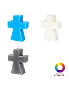 Vela aromática figura cruz