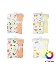 Manta estampado animales bebé