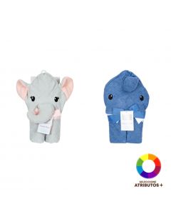 Toalla baño capucha bebé