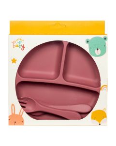 Plato silicón bebé 3 piezas