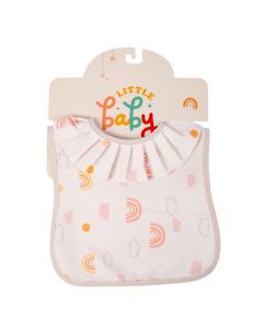 Babero estampado nubes y arcoíris