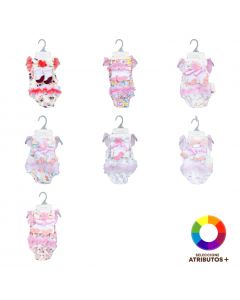 Enterizo con medias y vincha bebé