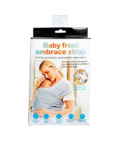 Cargador bebé tela gris