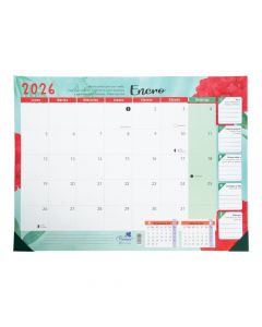 Planificador escritorio diseño clavel