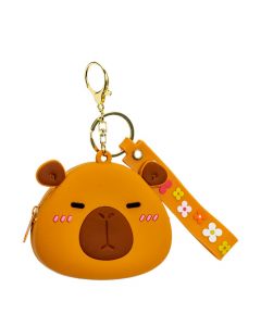 Monedero capibara marrón