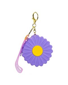 Monedero flor lila amarillo