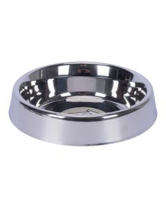 Taza metalica con plastico con agarre antivuelco 500ml plateado