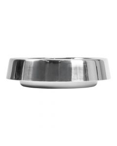 Taza metalica con plastico agarre antivuelco 1850ml plateado