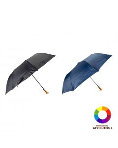 Sombrilla marrón automática 70 cm