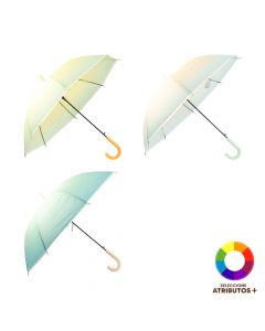 Paraguas automático multicolor