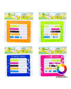 Ábaco plástico con relieve surtido