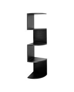 Estante esquinero 5 niveles negro
