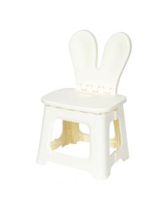 Banco plegable plástico blanco