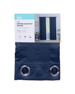Cortina blackout azul 137x229 cm