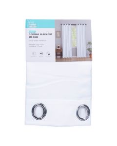 Cortina blanca blackout 137x229 cm