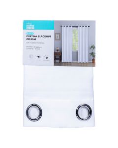 Cortina tela blackout blanca