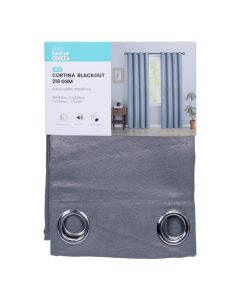 Cortina gris estampada blackout