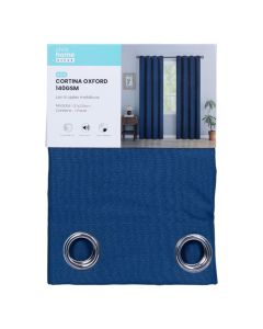 Cortina azul tela Oxford