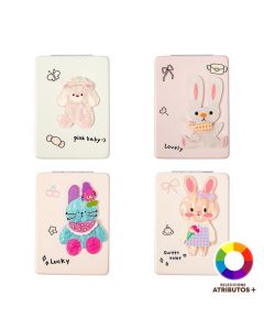 Espejo compacto conejito 