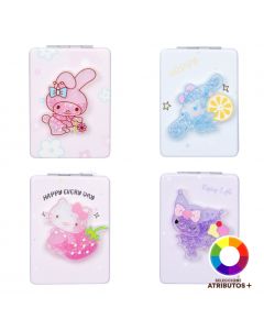 Espejo compacto Sanrio estampado