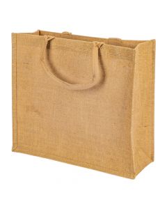Bolsa yute marrón grande
