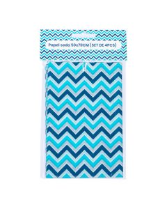 Papel seda rayas zigzag