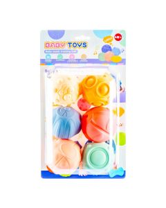 Pelota bebé relieve multicolor