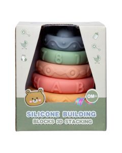 Bloques apilables silicón multicolor