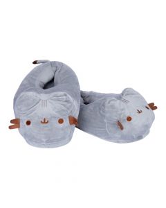 Pantuflas Pusheen gris marrón
