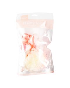 Accesorio para baño 4pzas rosado+blanco