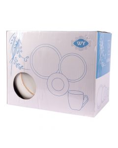 Vajilla porcelana blanca 16 piezas