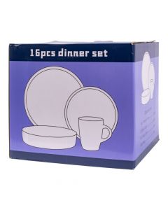 Vajilla porcelana beige 16 piezas